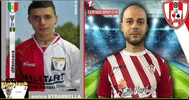 Immagine comparativa originale di Enrico Strambella giovane e adulto